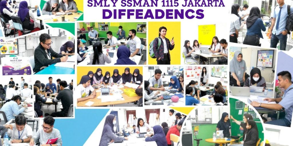 Siswa belajar dan berkolaborasi di SMAN 115 Jakarta.